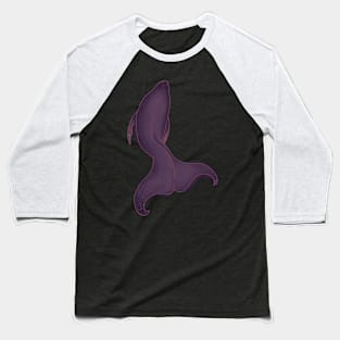 Purple Whale Baseball T-Shirt